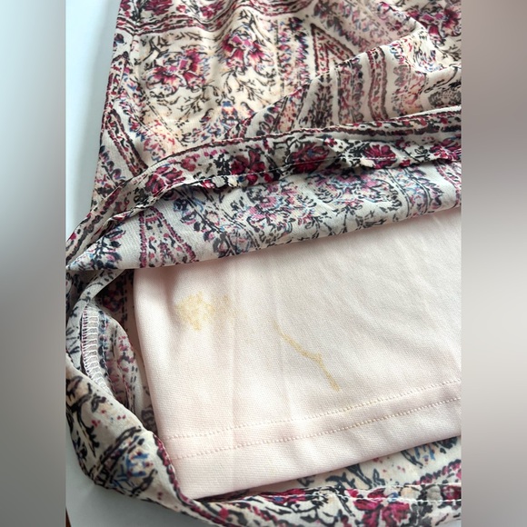 ✨NWT✨ Suzanne Betro Floral Boho Lined Dress with Front Accent Tie Size M - Picture 14 of 14